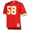 Derrick Thomas Kansas City Chiefs Mitchell & Ness Big & Tall 1994 Retired Player Replica Jersey - Red - Side View