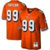 Jason Taylor Miami Dolphins Mitchell & Ness Big & Tall 2004 Retired Player Replica Jersey - Orange - Front View