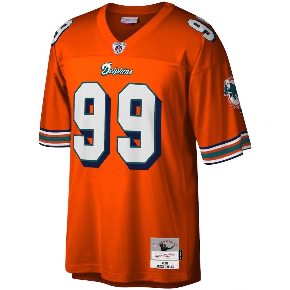 Jason Taylor Miami Dolphins Mitchell & Ness Big & Tall 2004 Retired Player Replica Jersey