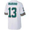 Dan Marino Miami Dolphins Mitchell & Ness Big & Tall 1984 Retired Player Replica Jersey - White - Detail View