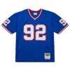 Michael Strahan New York Giants Mitchell & Ness Big & Tall 1993 Retired Player Replica Jersey - - Side View