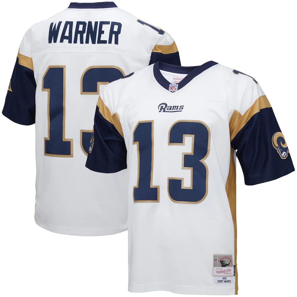 Kurt Warner Los Angeles Rams Mitchell & Ness Big & Tall 2001 Retired Player Replica Jersey