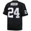 Charles Woodson Las Vegas Raiders Mitchell & Ness Big & Tall 1998 Retired Player Replica Jersey - Black - Detail View