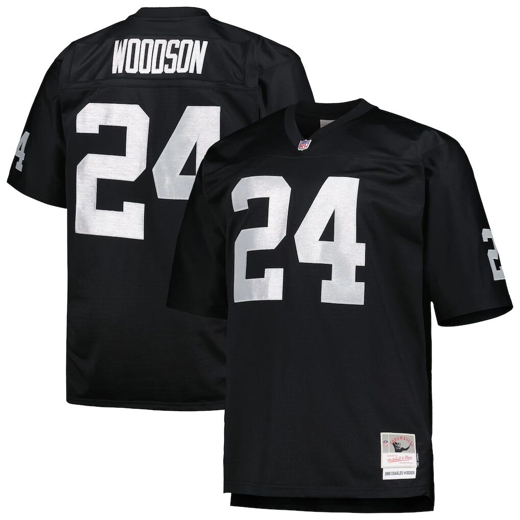 Charles Woodson Las Vegas Raiders Mitchell & Ness Big & Tall 1998 Retired Player Replica Jersey