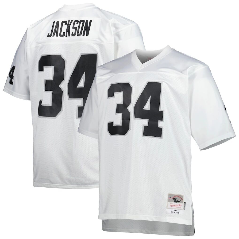 Bo Jackson Las Vegas Raiders Mitchell & Ness Big & Tall 1988 Retired Player Replica Jersey