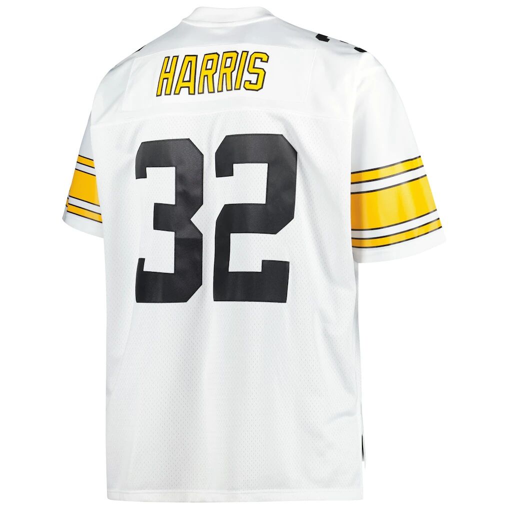 Franco Harris Pittsburgh Steelers Mitchell & Ness Big & Tall 1976 Retired Player Replica Jersey