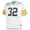 Franco Harris Pittsburgh Steelers Mitchell & Ness Big & Tall 1976 Retired Player Replica Jersey - White - Side View
