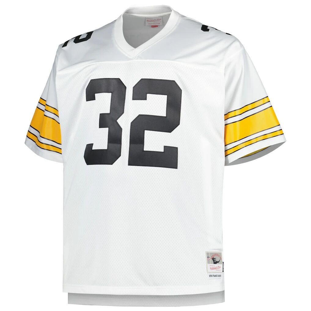 Franco Harris Pittsburgh Steelers Mitchell & Ness Big & Tall 1976 Retired Player Replica Jersey