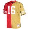 Joe Montana San Francisco 49ers Mitchell & Ness Big & Tall Split Legacy Retired Player Replica Jersey - - Front View
