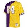 Randy Moss Minnesota Vikings Mitchell & Ness Big & Tall Split Legacy Retired Player Replica Jersey - - Side View
