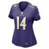 Kyle Hamilton Baltimore Ravens Nike Women's Player Game Jersey - Purple - Side View