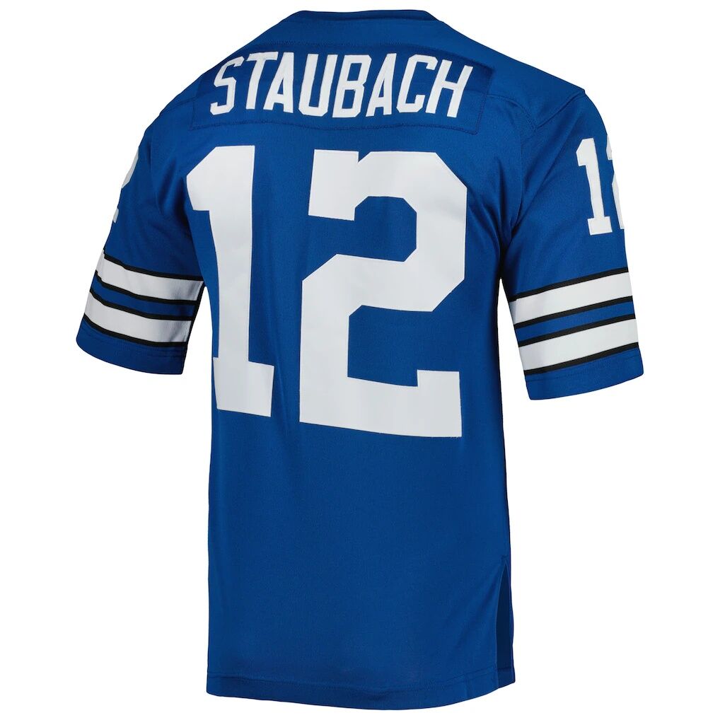 Roger Staubach Dallas Cowboys 1971 Mitchell & Ness Authentic Throwback Retired Player Jersey - Royal