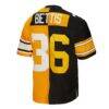 Jerome Bettis Pittsburgh Steelers Mitchell & Ness 1996 Split Legacy Replica Jersey - - Detail View