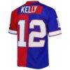 Jim Kelly Buffalo Bills Mitchell & Ness 1990 Split Legacy Replica Jersey - - Detail View