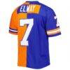 John Elway Denver Broncos Mitchell & Ness 1990 Split Legacy Replica Jersey - - Detail View