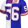 Lawrence Taylor New York Giants Mitchell & Ness 1986 Split Legacy Replica Jersey - - Detail View