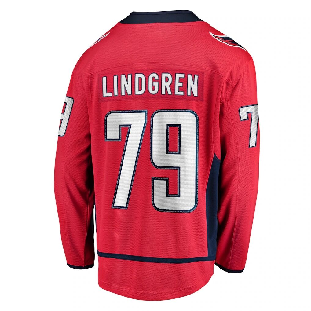 Charlie Lindgren Washington Capitals Fashion7 Home Breakaway Player Jersey