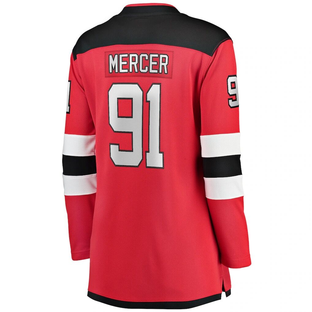 Dawson Mercer New Jersey Devils Fashion7 Women's Home Breakaway Jersey