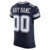 Dallas Cowboys Nike Vapor F.U.S.E. Elite Custom Jersey - Navy - Detail View
