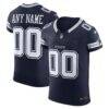 Dallas Cowboys Nike Vapor F.U.S.E. Elite Custom Jersey - Navy - Front View