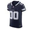 Dallas Cowboys Nike Vapor F.U.S.E. Elite Custom Jersey - Navy - Side View