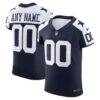 Dallas Cowboys Nike Vapor F.U.S.E. Elite Custom Jersey - Navy - Front View