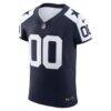 Dallas Cowboys Nike Vapor F.U.S.E. Elite Custom Jersey - Navy - Side View