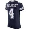 Dak Prescott Dallas Cowboys Nike Team Vapor F.U.S.E. Elite Jersey - Navy - Detail View