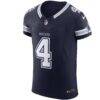 Dak Prescott Dallas Cowboys Nike Team Vapor F.U.S.E. Elite Jersey - Navy - Side View