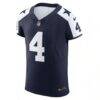 Dak Prescott Dallas Cowboys Nike Alternate Vapor F.U.S.E. Elite Jersey - Navy - Side View