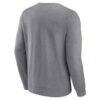Atlanta Braves Heather Gray Fashion7 Simplicity Pullover Sweatshirt - Gray - Detail View