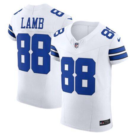 CeeDee Lamb Dallas Cowboys Nike Vapor F.U.S.E. Elite Jersey - White - Front View