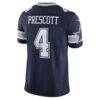 Dak Prescott Dallas Cowboys Nike Vapor F.U.S.E. Limited Jersey - Navy - Detail View