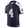 Dak Prescott Dallas Cowboys Nike Vapor F.U.S.E. Limited Jersey - Navy - Side View