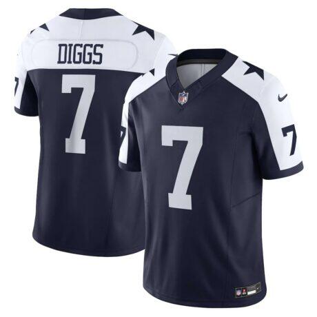 Trevon Diggs Dallas Cowboys Nike Vapor F.U.S.E. Limited Jersey - Navy - Front View