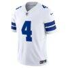 Dak Prescott Dallas Cowboys Nike Vapor F.U.S.E. Limited Jersey - White - Side View