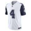 Dak Prescott Dallas Cowboys Nike Vapor F.U.S.E. Limited Jersey - White - Side View