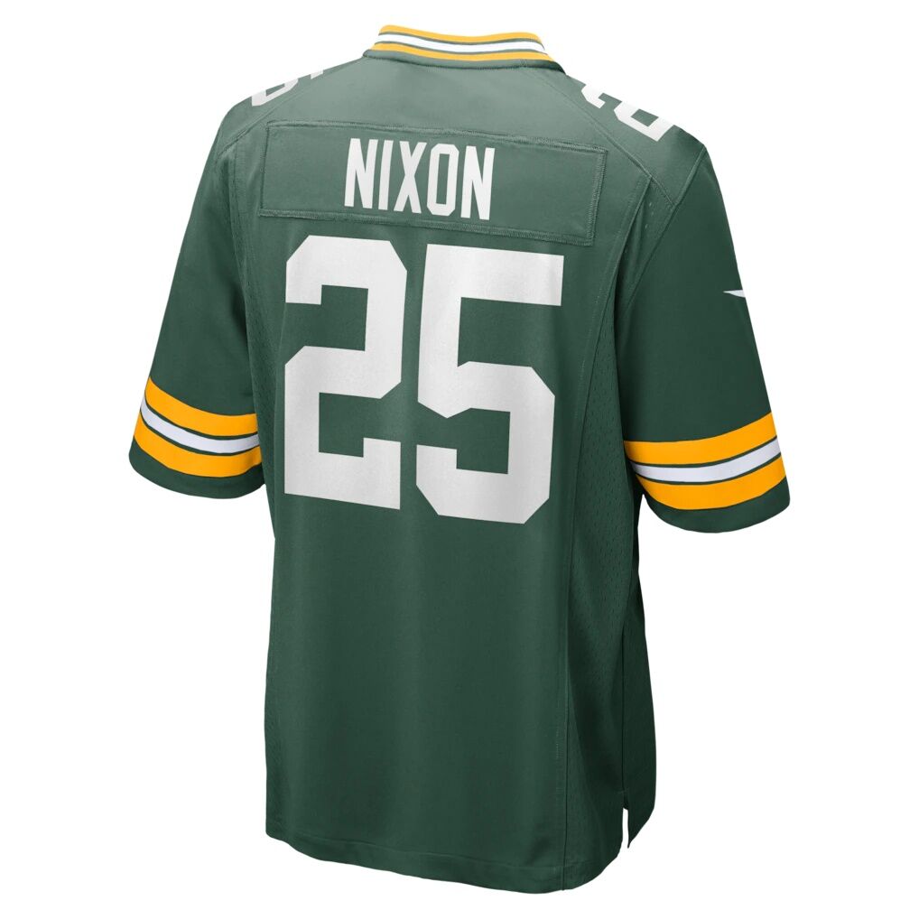 Keisean Nixon Green Bay Packers Nike Game Player Jersey