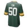 Zach Tom Green Bay Packers Nike Game Player Jersey - Green - Detail View