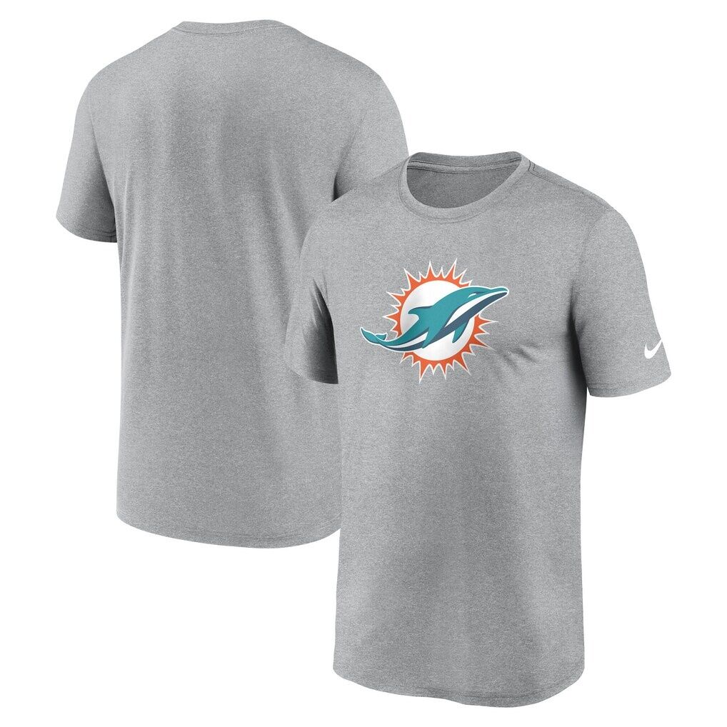 Miami Dolphins Nike Primetime Legend Dri-FIT T-Shirt - Heather Charcoal