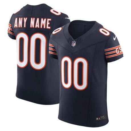 Chicago Bears Nike Vapor F.U.S.E. Elite Custom Jersey - Navy - Front View