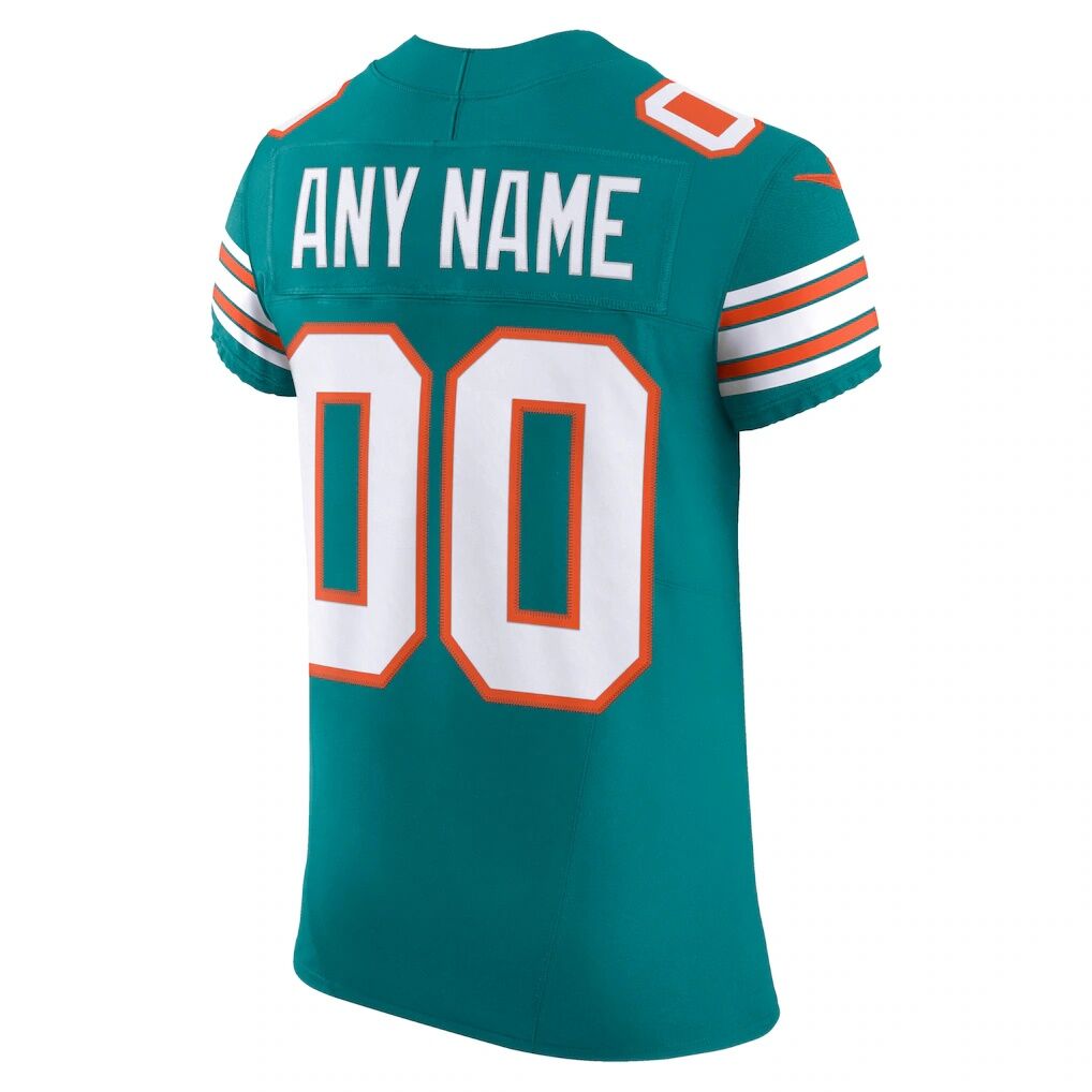 Miami Dolphins Nike Alternate Vapor F.U.S.E. Elite Custom Jersey - Aqua