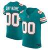 Miami Dolphins Nike Alternate Vapor F.U.S.E. Elite Custom Jersey - - Front View