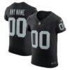Las Vegas Raiders Nike Vapor F.U.S.E. Elite Custom Jersey - Black - Front View