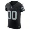 Las Vegas Raiders Nike Vapor F.U.S.E. Elite Custom Jersey - Black - Side View