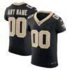 New Orleans Saints Nike Vapor F.U.S.E. Elite Custom Jersey - Black - Front View