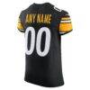 Pittsburgh Steelers Nike Vapor F.U.S.E. Elite Custom Jersey - Black - Detail View