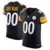 Pittsburgh Steelers Nike Vapor F.U.S.E. Elite Custom Jersey - Black - Front View