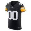Pittsburgh Steelers Nike Vapor F.U.S.E. Elite Custom Jersey - Black - Side View