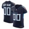 Tennessee Titans Nike Vapor F.U.S.E. Elite Custom Jersey - Navy - Front View